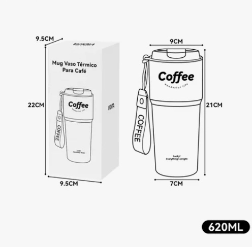 TERMO PARA CAFE MUG NEGRO - 4