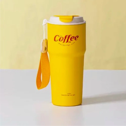 TERMO PARA CAFE MUG AMARILLO - 3