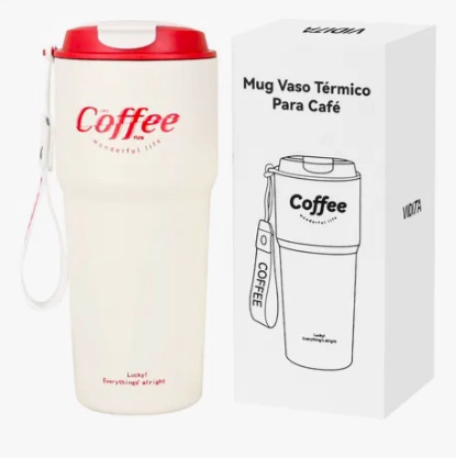 TERMO PARA CAFE MUG BLANCO - 1