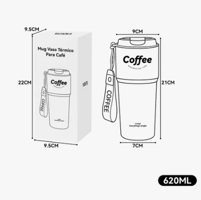 TERMO PARA CAFE MUG ROJO - 4