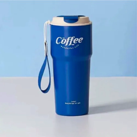 TERMO PARA CAFE MUG AZUL - 1