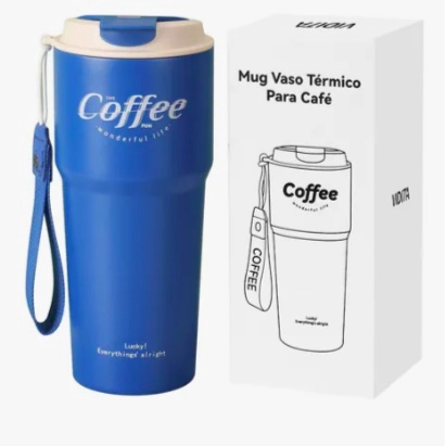 TERMO PARA CAFE MUG AZUL - 3