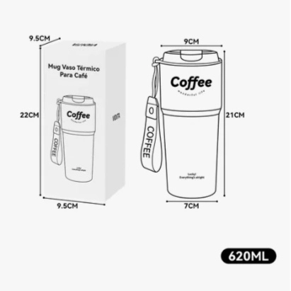 TERMO PARA CAFE MUG AZUL - 4
