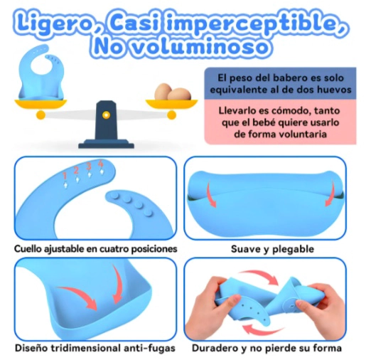 SET DE SILICONA ALIMENTACION BEBE - 4