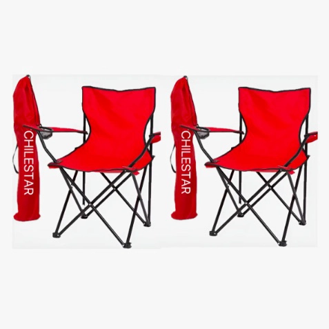 PACK DE 2 SILLAS PLEGABLES ROJA - 2