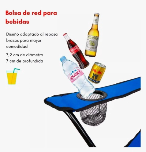 PACK DE 2 SILLAS PLEGABLES ROJA - 5
