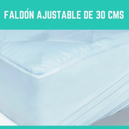 CUBRECOLCHON IMPERMEABLE SUPER KING 200X200 +30CMS - 2