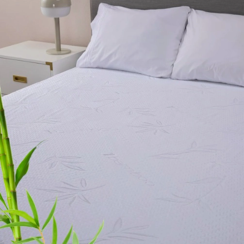 CUBRE COLCHON PROTECTOR IMPERMEABLE BAMBU KING - 1
