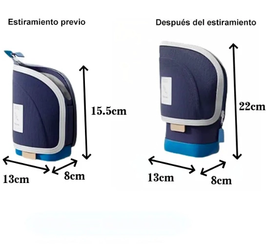 ESTUCHE DE LAPICES TELESCOPICO AZUL - 4