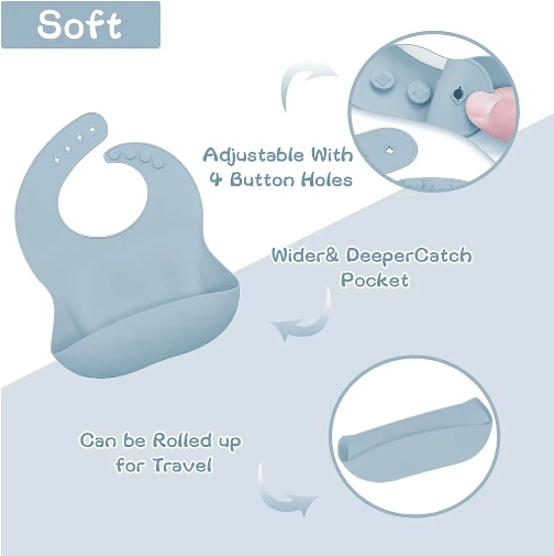 SET ALIMENTACION SILICONA ANTIDESLIZANTE PARA BEBE S - 3