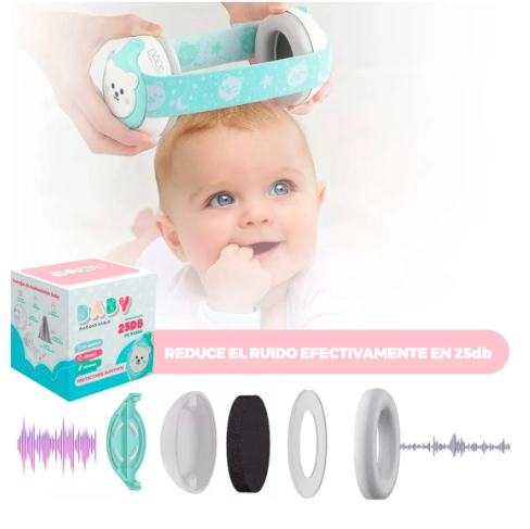 PROTECTORES ANTI-RUIDO PARA BEBE S Y NIÑOS GRIS - 3