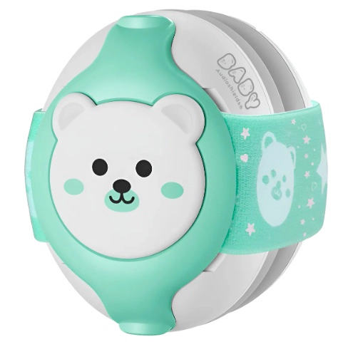 PROTECTORES ANTI-RUIDO PARA BEBE S Y NIÑOS VERDE - 1