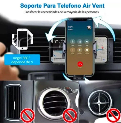SOPORTE DE TELE FONO CELULAR PARA AUTO - 3