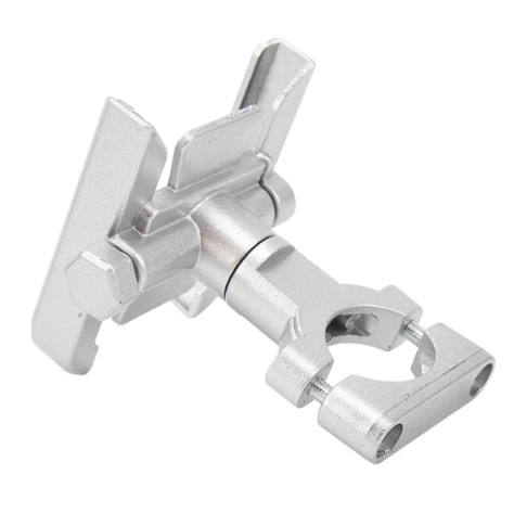SOPORTE PARA TELE FONO MOVIL DE ALUMINIO PLATEADO - 5
