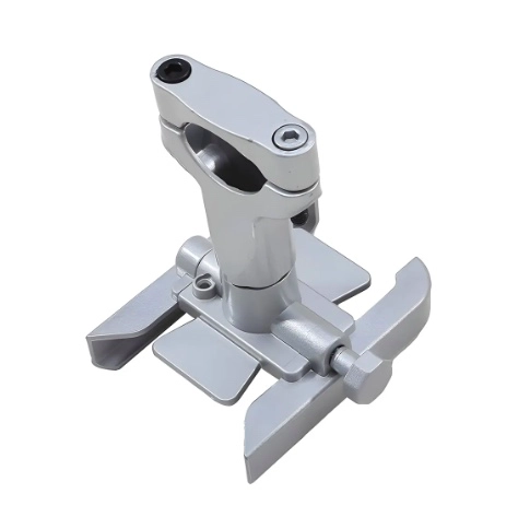 SOPORTE PARA TELE FONO MOVIL DE ALUMINIO PLATEADO - 6