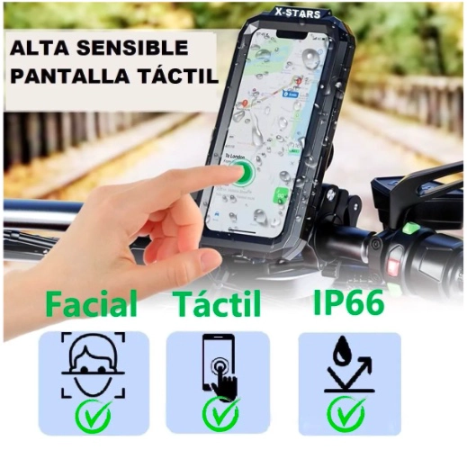 SOPORTE PORTA CELULAR PARA MOTO Y BICICLETA - 3