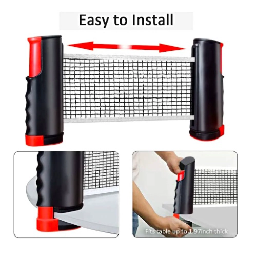 SET PING PONG TENIS MESA 2 PALETA + 6 PELOTAS + MALLA - 2