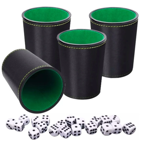 4 CACHOS DE ECO CUERO NEGRO - 1