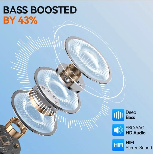 AUDIFONOS INALAMBRICOS BLUETOOTH IN-EAR COMPATIBLE IPHONE BLANCOS - 5