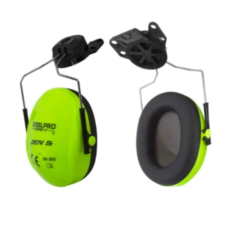 FONO STEELPRO ZEN 5 PARA CASCO FLUOR COLOR VERDE - 1