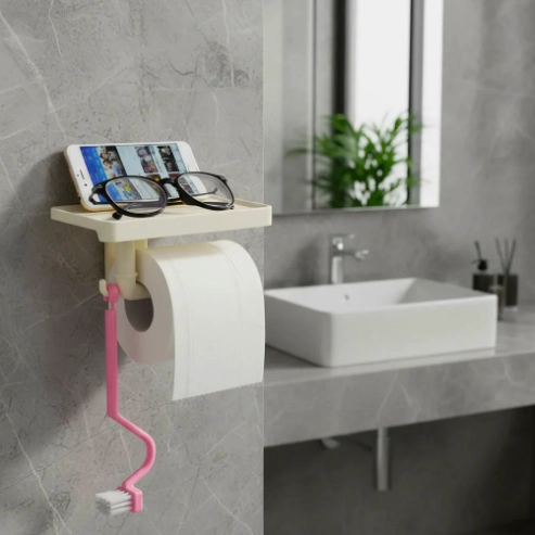 PORTA CONFORT PARA BAÑO CON REPISA BLANCO - 1