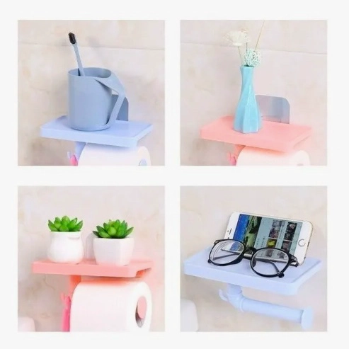 PORTA CONFORT PARA BAÑO CON REPISA BLANCO - 3