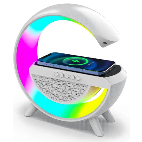 PARLANTE BLUETOOTH LAMPARA CARGADOR INALAMBRICO - 2