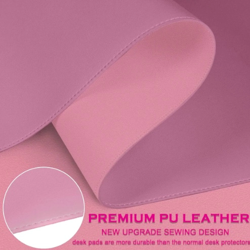 ALFOMBRILLA MOUSEPAD CUERO VEGANO REVERSIBLE MORADO - 4