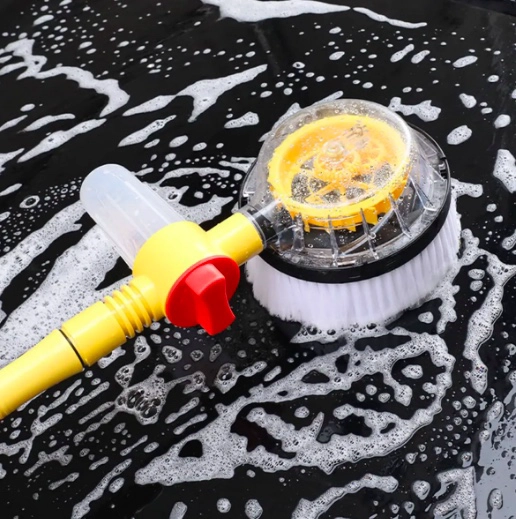 SET LAVADO DE AUTO CEPILLO MICROFIBRA RETRACTIL 360° - 6