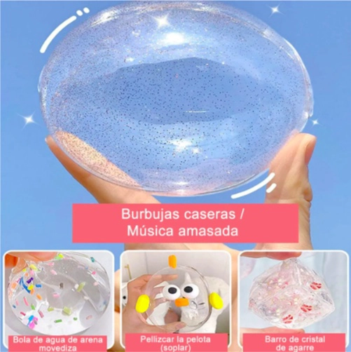 5 ROLLOS SOPLAR BURBUJA CINTA DE DOBLE CARA SURTIDOS - 3