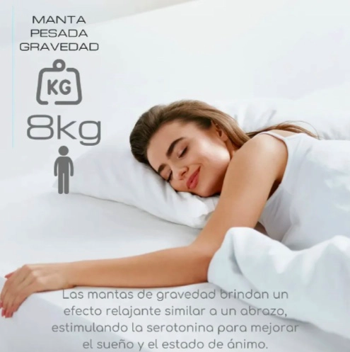 MANTA DE GRAVEDAD PESADA 1.5 PLAZA 8KG - 6