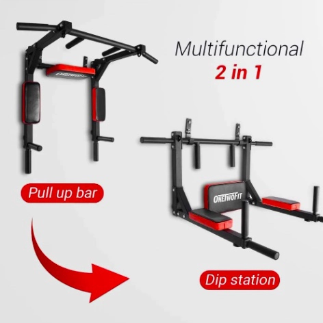 BARRA DOMINADAS EJERCICIOS MULTIFUNCIONAL PARED GYM 8 EN 1 - 4