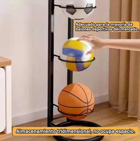 ESTANTE DE ALMACENAMIENTO, CESTA/FUTBOL - 5