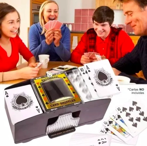 MEZCLADOR REPARTIDOR DE CARTAS NAIPE A PILAS - 2