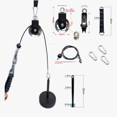 HOME TRICEPS PULLEY SET, POLEA ENTRENAMIENTO GYM - 3