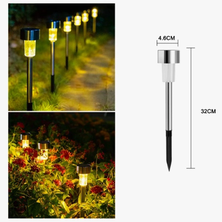 PACK X12 ESTACAS SOLARES PARA JARDIN IMPERMEABLES - 2
