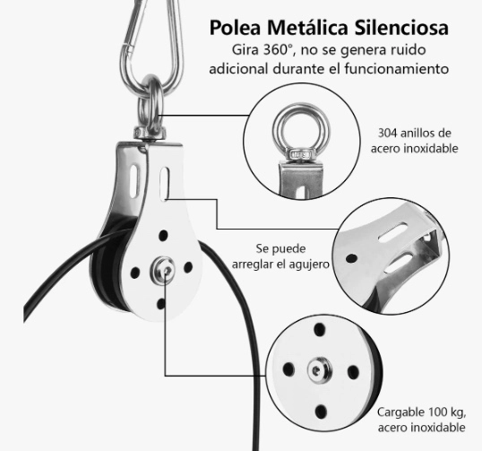 SISTEMA DE CABLE CON POLEA - 4