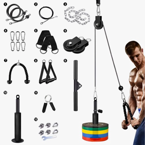 KIT 15 SISTEMA DE CABLE CON POLEA - 1