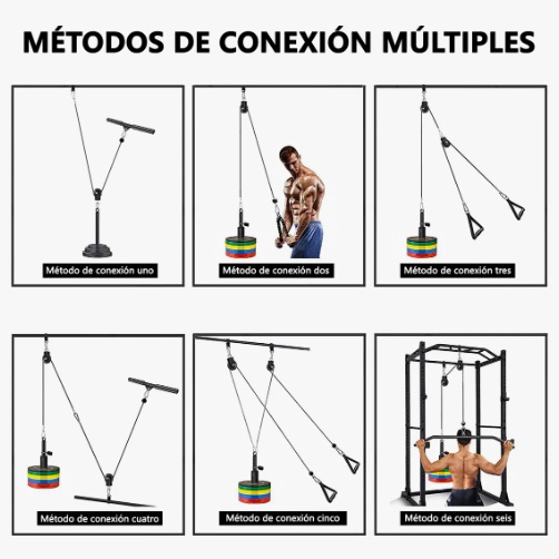 KIT 15 SISTEMA DE CABLE CON POLEA - 3