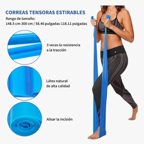 SET 12 ELASTICAS YOGA ARO RING RESISTENCIA - 4