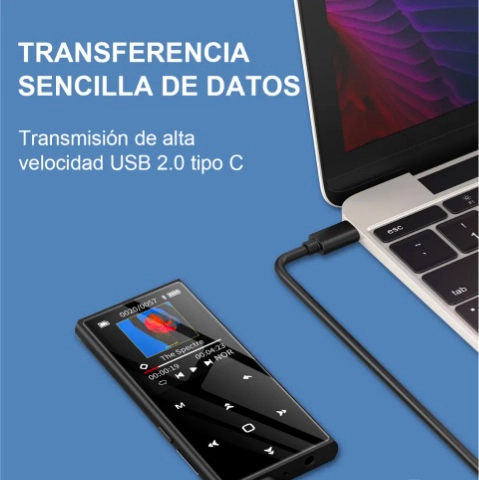 REPRODUCTOR DE MUSICA MP3 MP4 BLUETOOTH HIFI SOPORTA 128 GB - 5