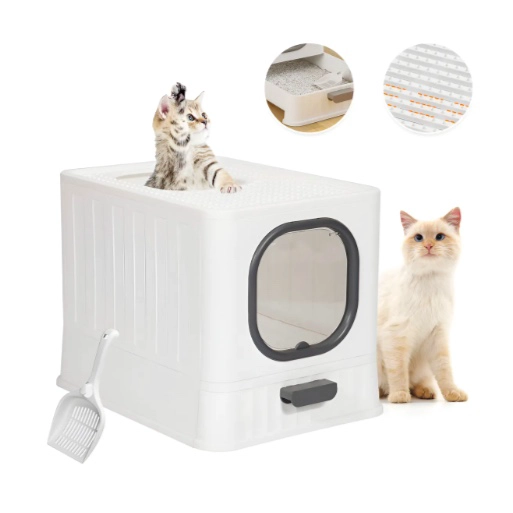 ARENERO GATO CERRADO GRANDE MICHIS BAÑO SANITARIO CON PALA - 1