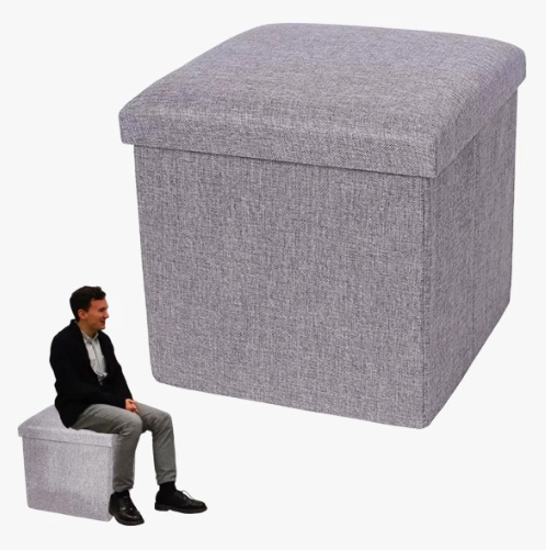 PUFF SILLA CUBO ORGANIZADOR PLEGABLE - 2