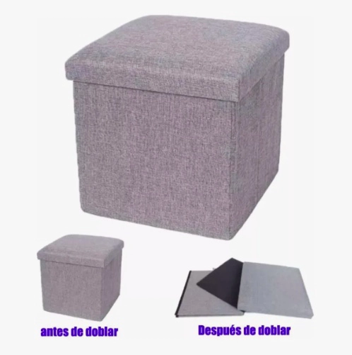 PUFF SILLA CUBO ORGANIZADOR PLEGABLE - 4