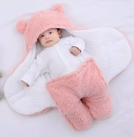 MANTA SACO DE DORMIR BEBE 3-6 MESES ROSADO - 3