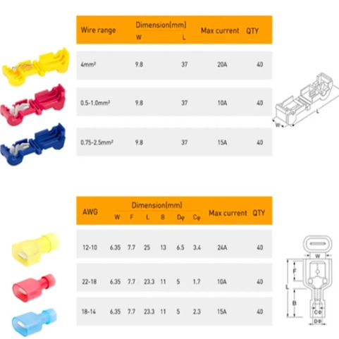 240PZS TERMINALES ELECTRICOS T-TIPO - 2