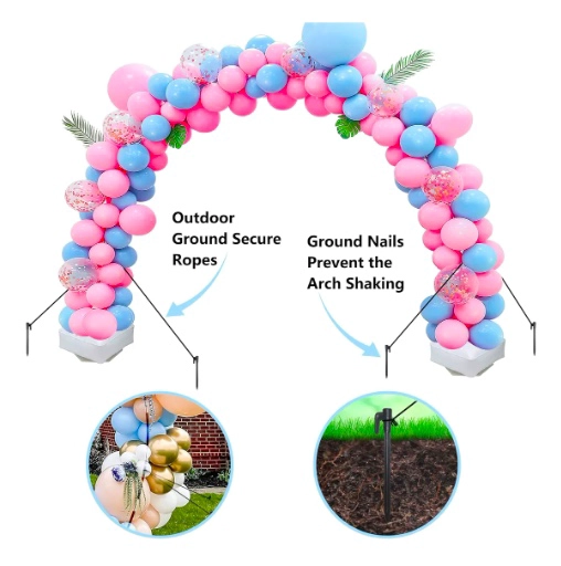 KIT ARCO GLOBOS CON 200 GLOBOS - 5