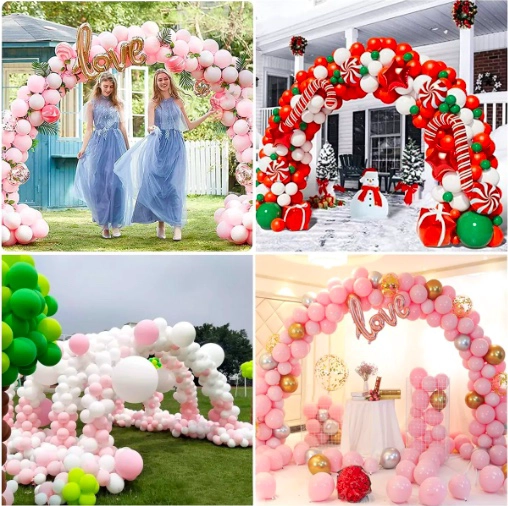 KIT ARCO GLOBOS CON 200 GLOBOS - 6