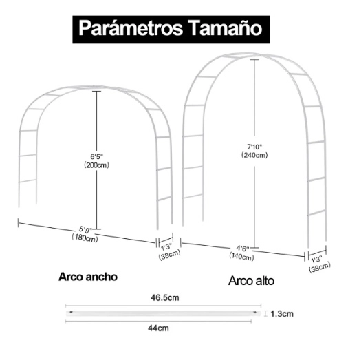 ARCO MATRIMONIO METAL ALTURA AJUSTABLE - 3