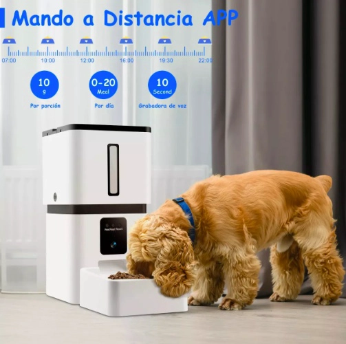 COMEDERO AUTOMATICO 8L PARA PERRO Y GATO CON CAMARA WIFI - 2